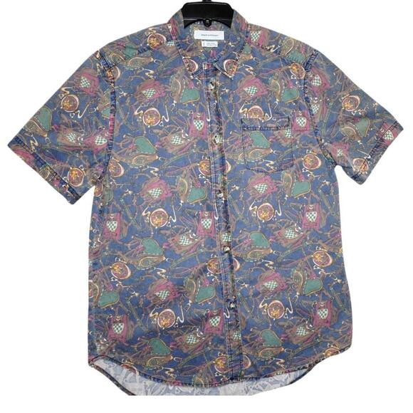 Urban Outfitters Equestrian Print Shirt - Size M - Picture 1 of 5